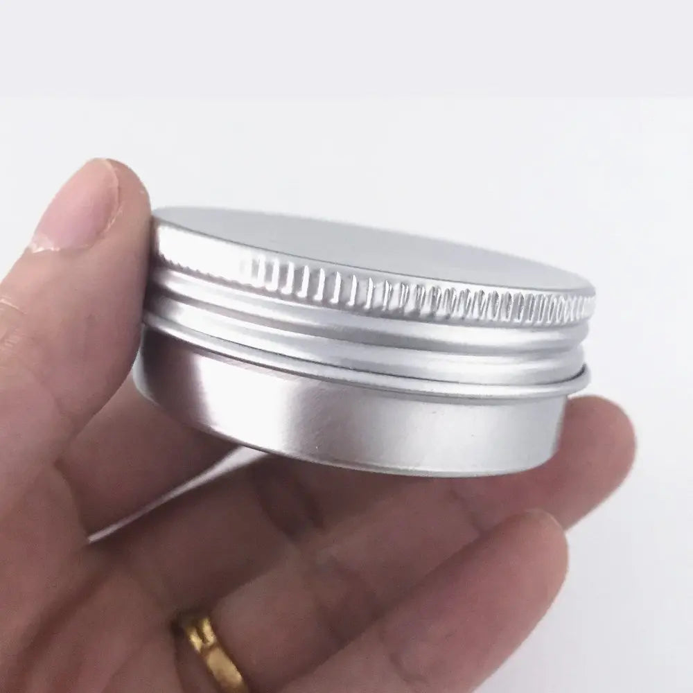 Aluminum Jar 57x27mm 60g silver color for spice/lipstick/coffee bean