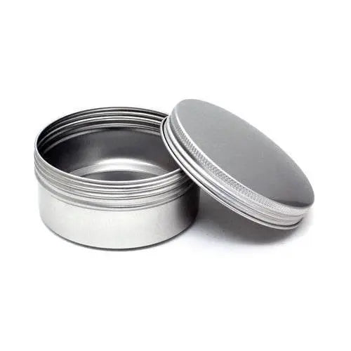 Wholesale Large Silver Aluminum Jars Bulk (200ml-500ml) with Screw Caps