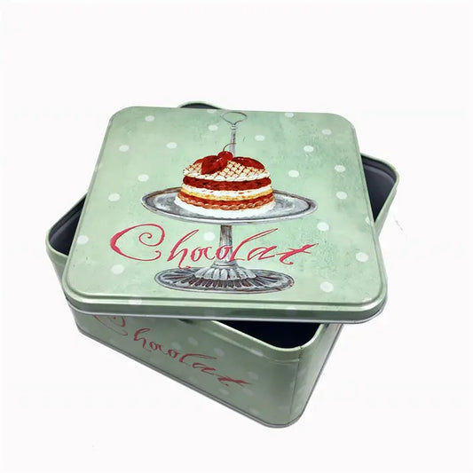 Custom Round Cake Metal Tin Box Wholesale