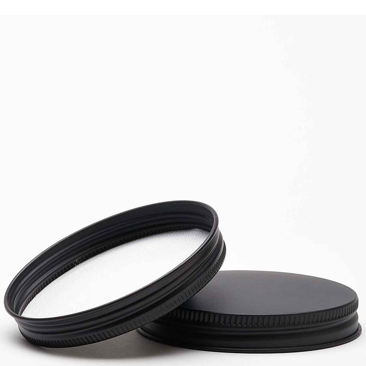 Aluminum Screw Cap Black color with all sizes For PCV/PET/Glass jar