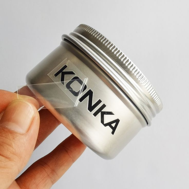 Customzied adhesive labels and 3D UV doming sticker for Tin jar