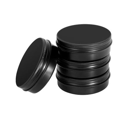 Aluminum jar Black color 50/60/80/100/150ml