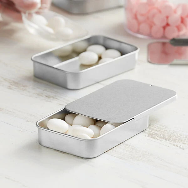 Slide tin box for lipstick/aromatherapy/peppermint candy