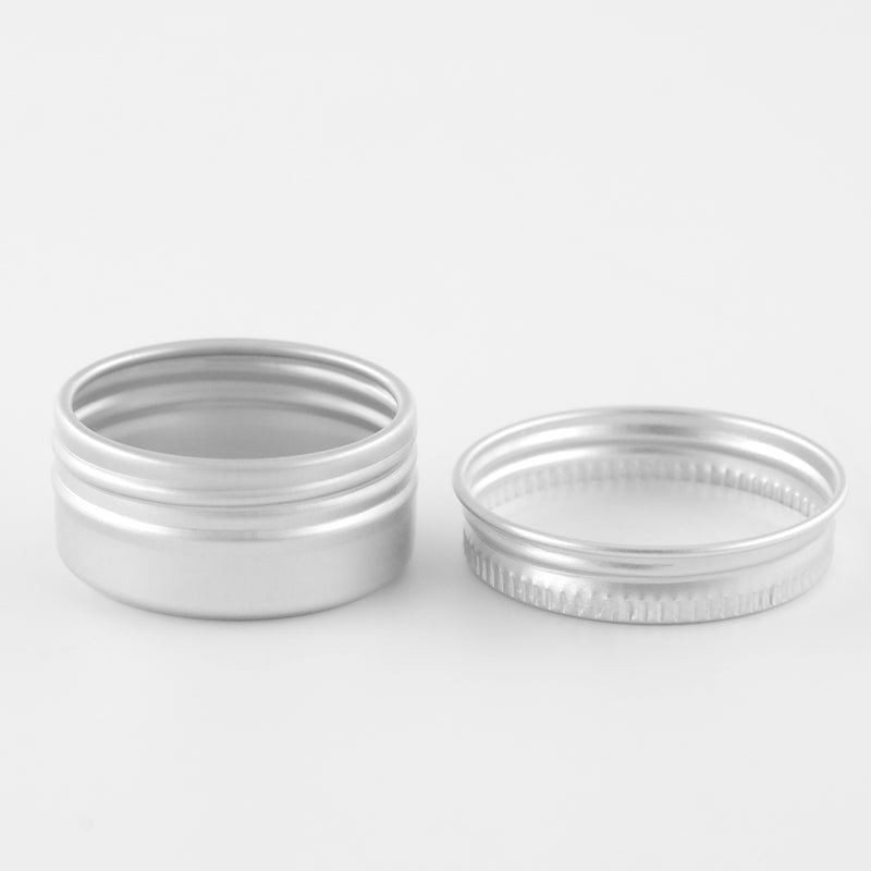 Aluminum jar Silver color 5/10/15/20/25/30/50/60/80/100/120/150ml