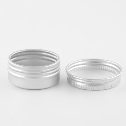 Aluminum jar Silver color 5/10/15/20/25/30/50/60/80/100/120/150ml