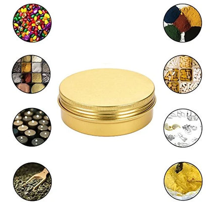 Aluminum jar Gold color 50/60/80/100/150ml