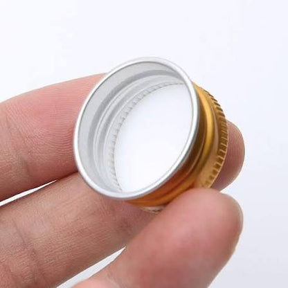Aluminum Screw Cap Gold color with all sizes For PCV/PET/Glass jar