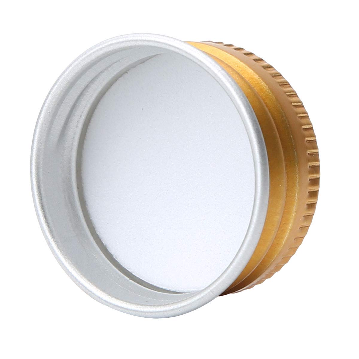 Aluminum Screw Cap Gold color with all sizes For PCV/PET/Glass jar