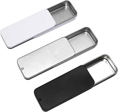 Slide tin box for lipstick/aromatherapy/peppermint candy