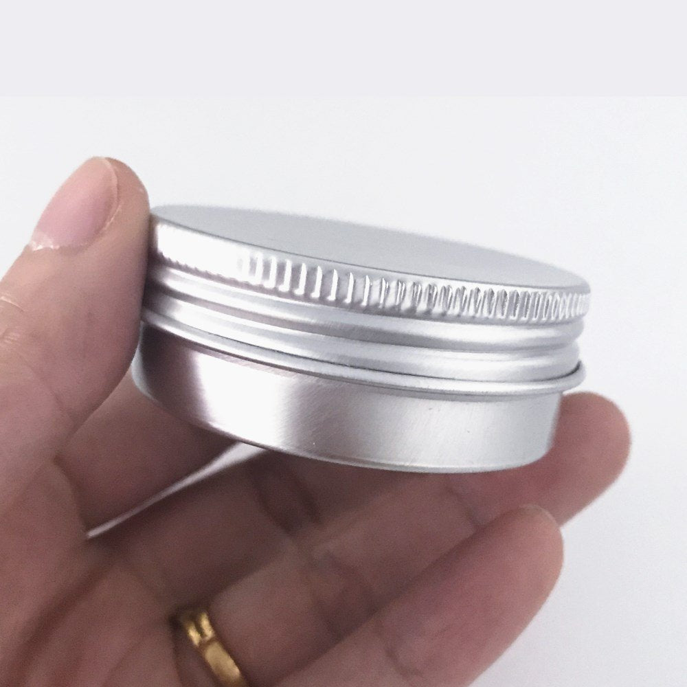 Aluminum Jar 57x27mm 60g silver color for spice/lipstick/coffee bean