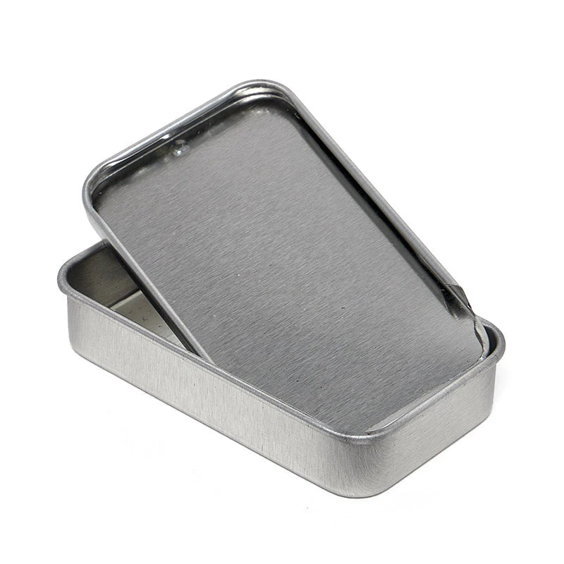 Slide tin box for lipstick/aromatherapy/peppermint candy