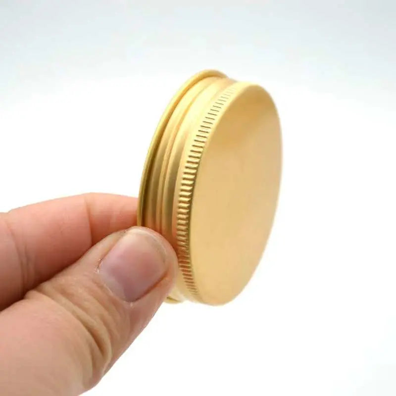 Wholesale Gold Aluminum Screw Caps | Anodized Threaded Lids for Glass & PET Jars