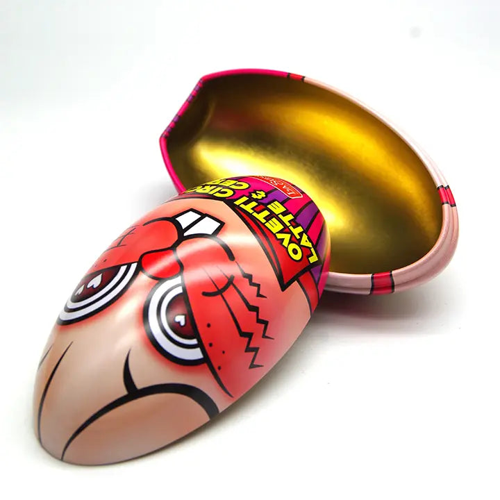 Custom Egg Shape Metal Tin Box for Easter Wholesale