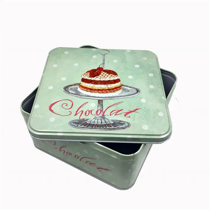 Custom Round Cake Metal Tin Box Wholesale