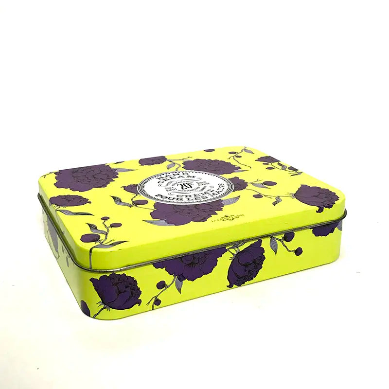 Custom Rectangular Cookie Tin Box Wholesale Packaging