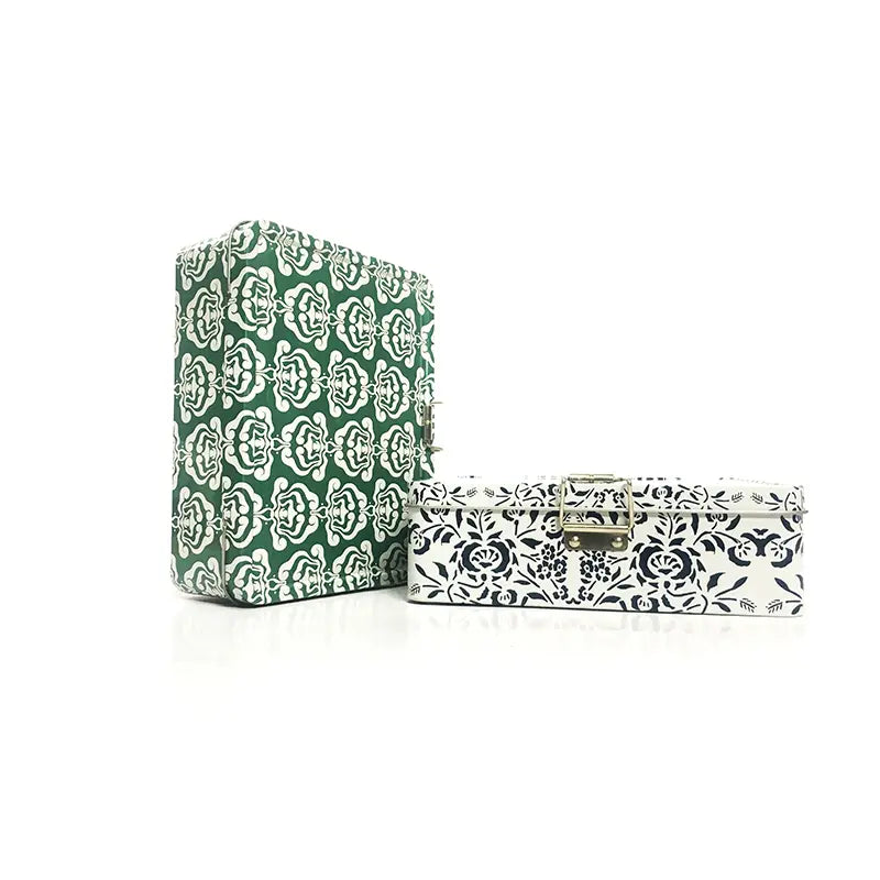 Custom Rectangular Metal Tin Box with Lock Wholesale