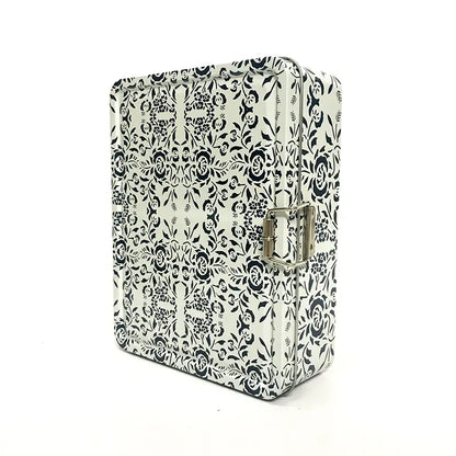 Custom Rectangular Metal Tin Box with Lock Wholesale