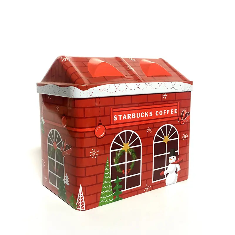 Custom House Shape Metal Tin Box Wholesale Packaging