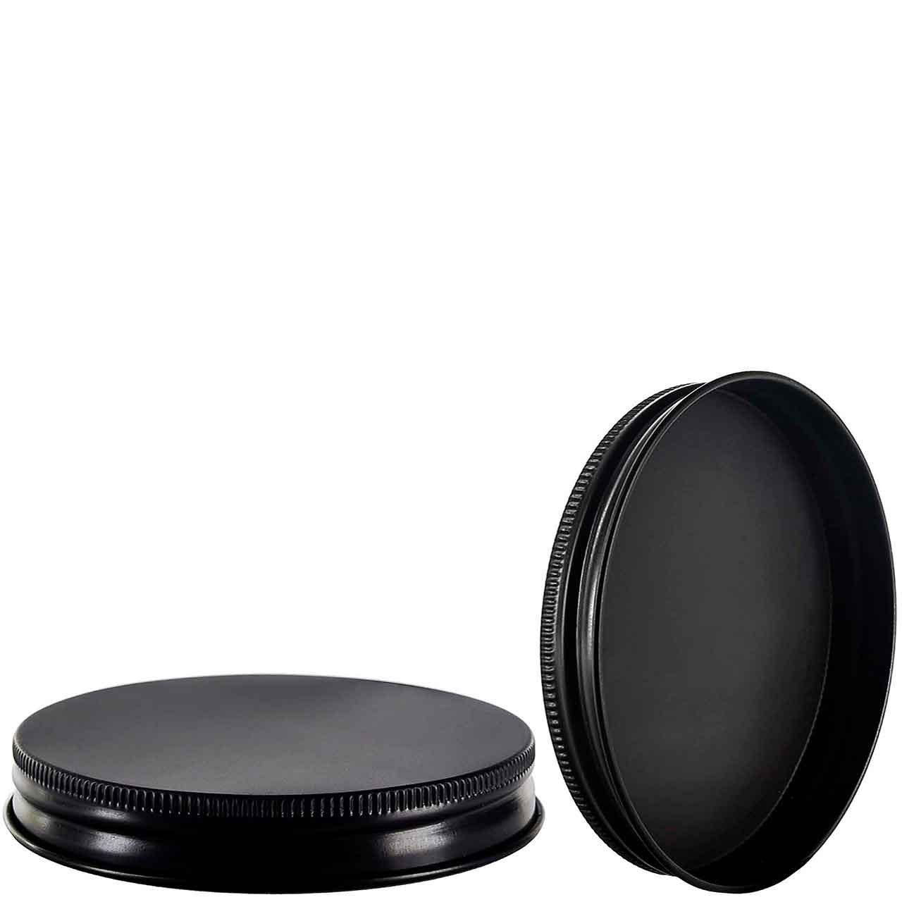 Aluminum Screw Cap Black color with all sizes For PCV/PET/Glass jar