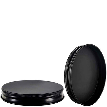 Aluminum Screw Cap Black color with all sizes For PCV/PET/Glass jar