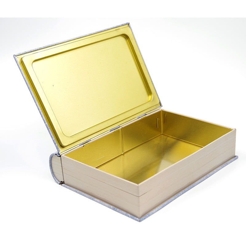 Custom Small Metal Tin Boxes Book Shape Manufacturer & Wholesale