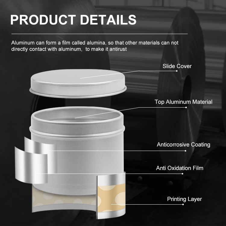 Aluminum jar with window 120g/180g for spice