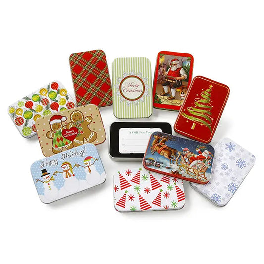 Wholesale Customized Eco-Friendly Tinplate Square tin box for card