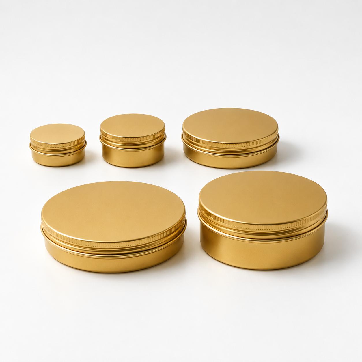 Aluminum jar Gold color 50/60/80/100/150ml