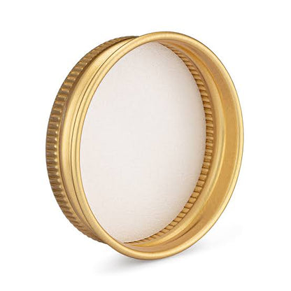 Aluminum Screw Cap Gold color with all sizes For PCV/PET/Glass jar