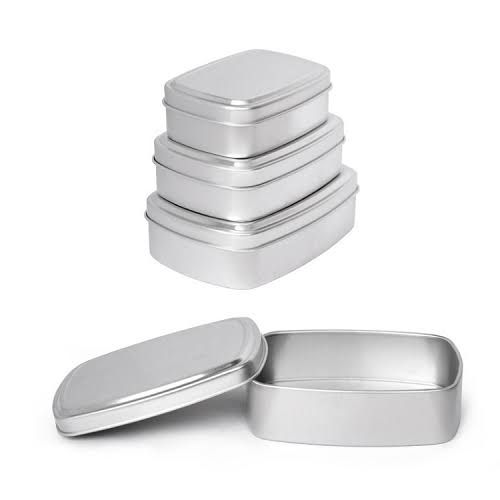 Rectangle Aluminum tin can 60/80/100/150ml for soap