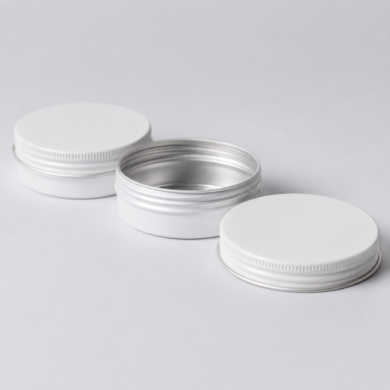 Aluminum jar White color 50/60/80/100/150ml