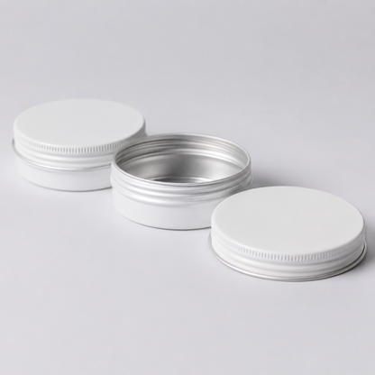 Aluminum jar White color 50/60/80/100/150ml