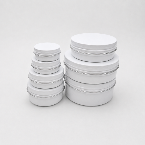 Aluminum jar White color 50/60/80/100/150ml