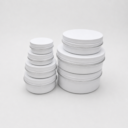 Aluminum jar White color 50/60/80/100/150ml